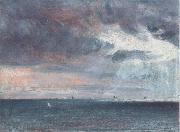 John Constable A storm off the coast of Brighton china oil painting artist